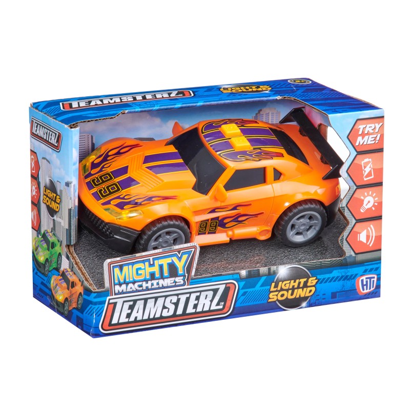 TEAMSTERZ Mighty Machines ielas auto ar gaismu un skaņu, 12,5 cm, 1420029