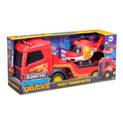 TEAMSTERZ Ugunsdzēsēju transportieris ar helikopteru, 35 cm, 1425008