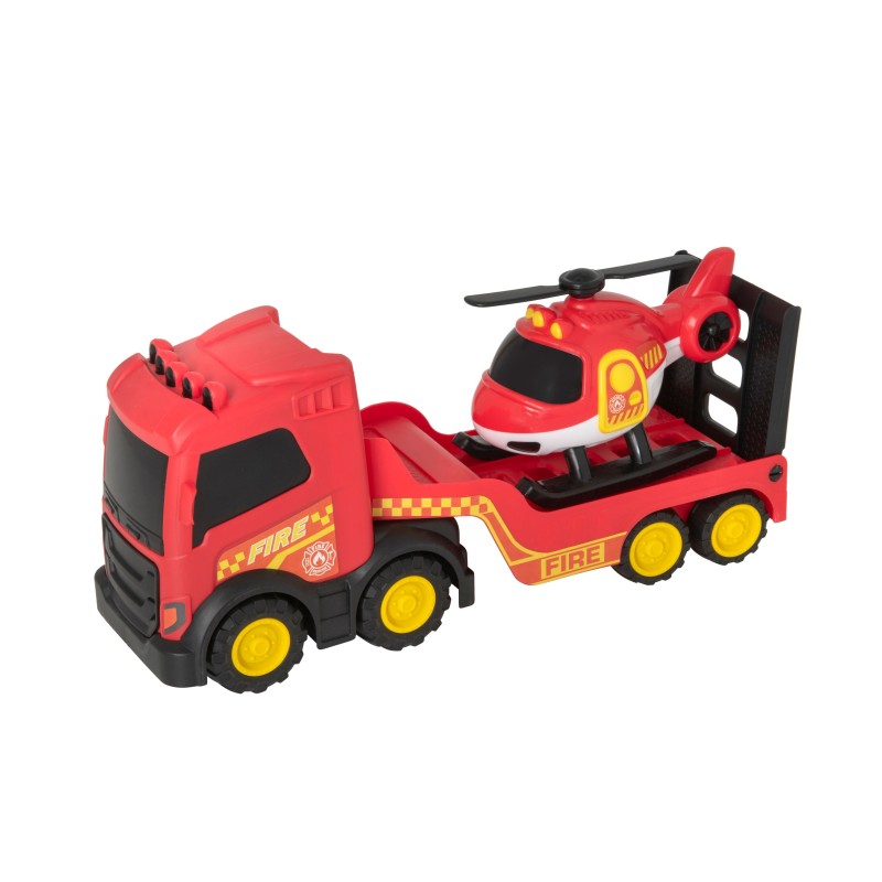 TEAMSTERZ Ugunsdzēsēju transportieris ar helikopteru, 35 cm, 1425008