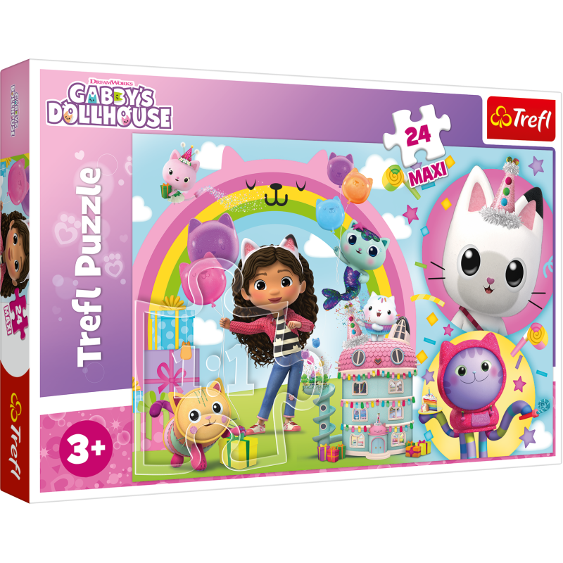 TREFL GABBY´S DOLLHOUSE Maxi puzle, 24 gab., 14353T