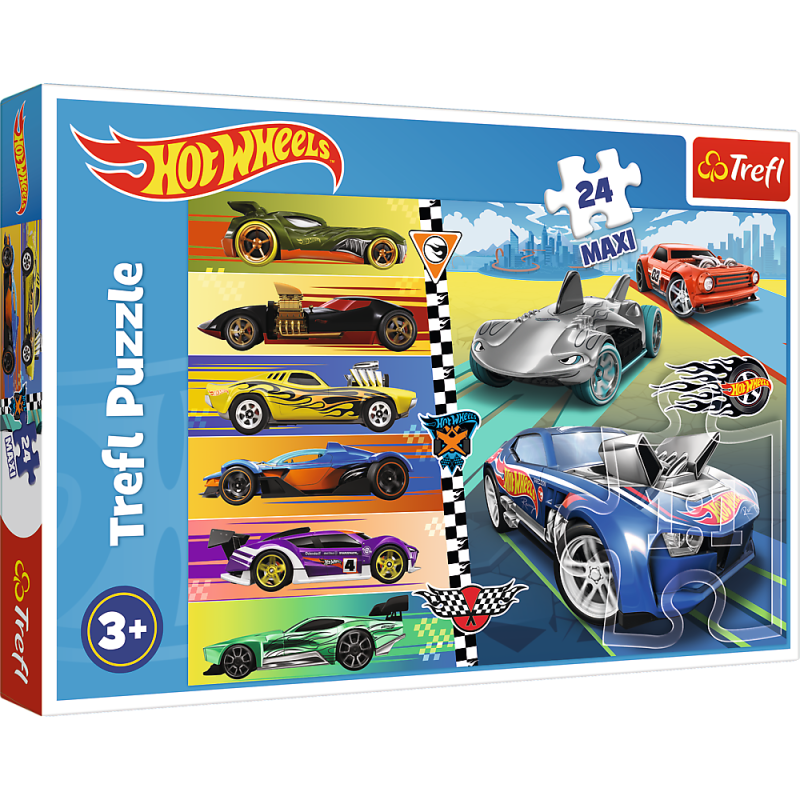 TREFL HOT WHEELS Puzle, 24 gab., 14362T