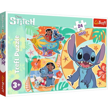 TREFL DISNEY STITCH Maxi puzle, 24 gab., 14365T