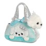 AURORA Fancy Pals Plīša pūdelis zilā somā, 20 cm, 150552F