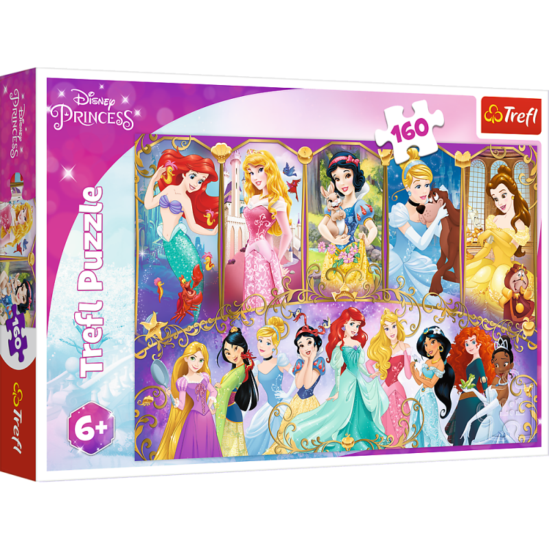 TREFL DISNEY PRINCESS Puzle Princeses, 160 gab., 15407T