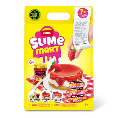 SLIME MART Gatavošanas komplekts - Iepirkumu maisiņš "Zemeņu siera kūka", 15901A