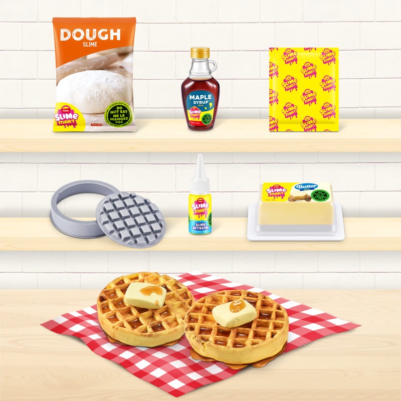SLIME MART Gatavošanas komplekts - Iepirkumu maisiņš "Waffles", 15901D