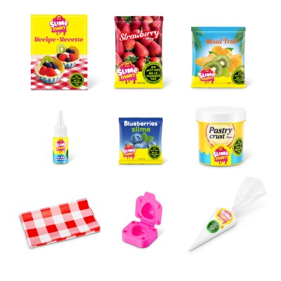 SLIME MART Gatavošanas komplekts - Iepirkumu maisiņš "Fruit Tart", 15901E