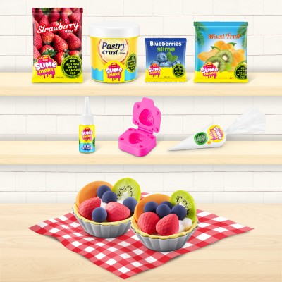 SLIME MART Gatavošanas komplekts - Iepirkumu maisiņš "Fruit Tart", 15901E
