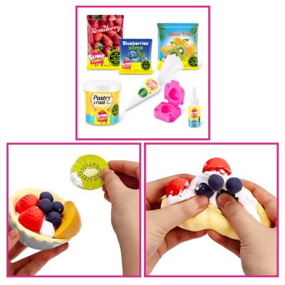 SLIME MART Gatavošanas komplekts - Iepirkumu maisiņš "Fruit Tart", 15901E