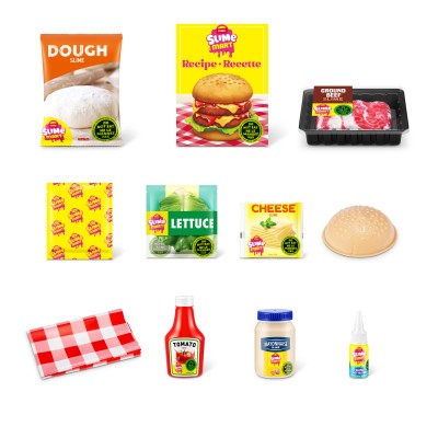 SLIME MART Gatavošanas komplekts - Iepirkumu groziņš "Burgers", 15905A