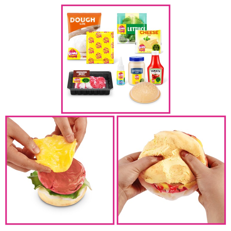 SLIME MART Gatavošanas komplekts - Iepirkumu groziņš "Burgers", 15905A