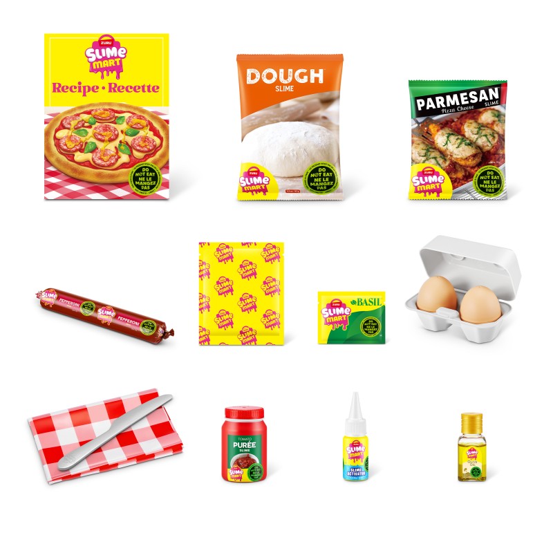 SLIME MART Gatavošanas komplekts - Iepirkumu groziņš "Pizza", 15905B