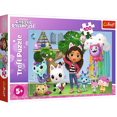 TREFL GABBY´S DOLLHOUSE Puzle, 100 gab., 16464T
