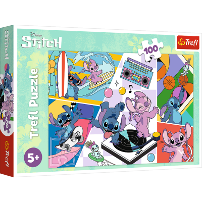 TREFL DISNEY STITCH Puzle, 100 gab., 16473T