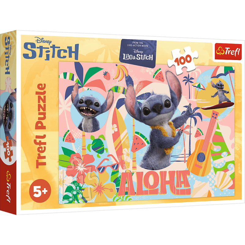 TREFL DISNEY STITCH Puzzle Stitch un draugi, 100 gab., 16495T
