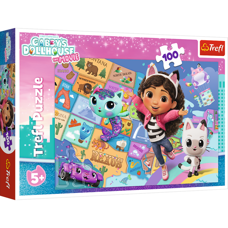 TREFL GABBY´S DOLLHOUSE Puzle, 100 gab., 16515T
