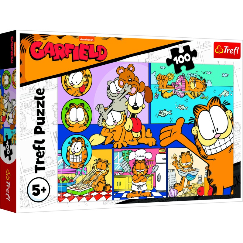TREFL GARFIELD Puzle, 100 gab., 16521T