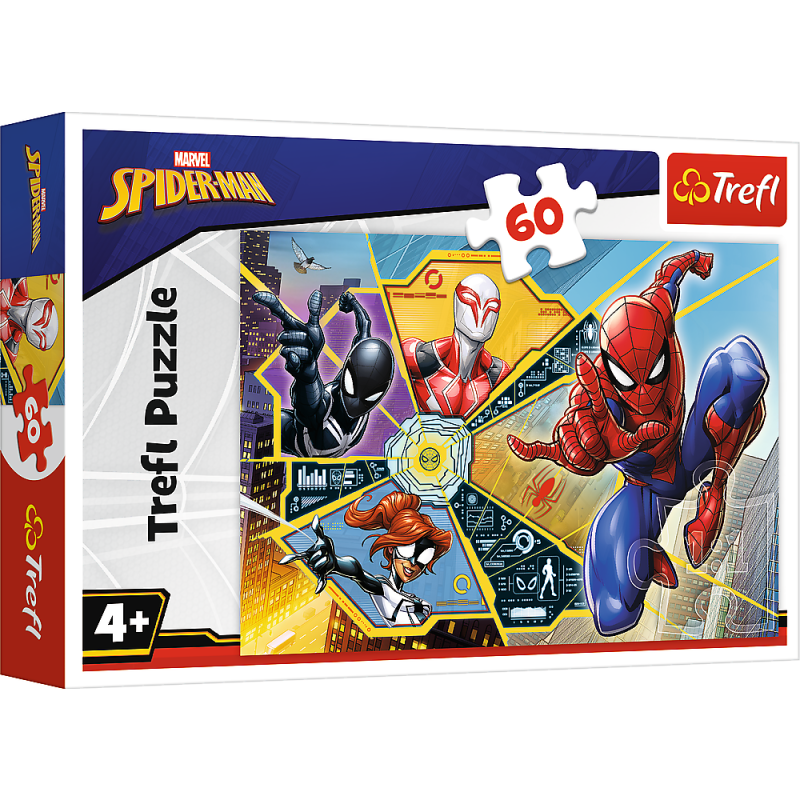 TREFL SPIDER-MAN Puzle Zirnekļcilvēks, 60 gab., 17372T