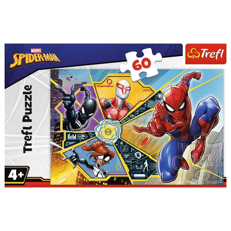 TREFL SPIDER-MAN Puzle Zirnekļcilvēks, 60 gab., 17372T