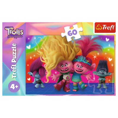TREFL TROLLS Puzle Troļļi 3, 60 gab., 17386T