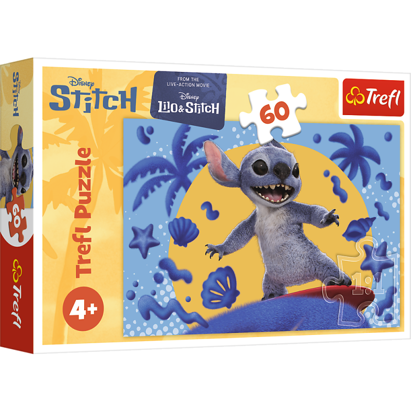 TREFL DISNEY STITCH Puzle Diena ar Stitch, 60 gab., 17407T
