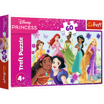 TREFL DISNEY PRINCESS Puzle Princeses, 60 gab., 17409T