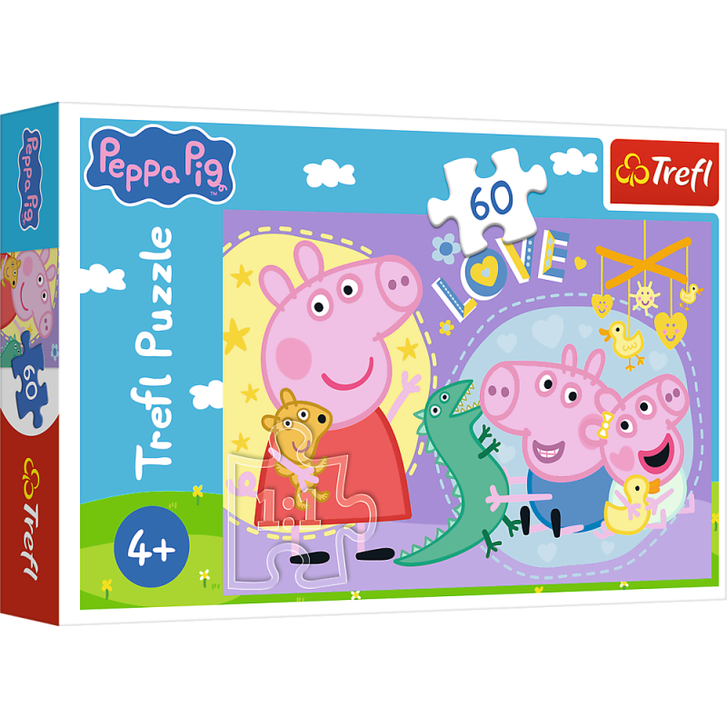 TREFL PEPPA PIG Puzle Peppa, 60 gab., 17414T