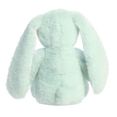 AURORA Rainbow Gingham Bunnies Plīša piparmētru zaļš  trusis, 18 cm, 201030F