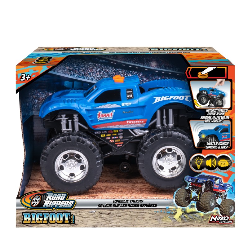 NIKKO ROAD RIPPERS Wheelie automašīna, Bigfoot, 20751N