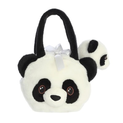 AURORA Fancy Pals plīša rotaļlieta Panda somiņā, 20 cm, 220897C