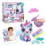 AIRBRUSH PLUSH Plīša DIY komplekts Vienradzis ar aerogrāfu, 25 cm, 228CL