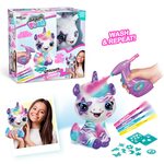 AIRBRUSH PLUSH Plīša DIY komplekts Vienradzis ar aerogrāfu, 25 cm, 228CL