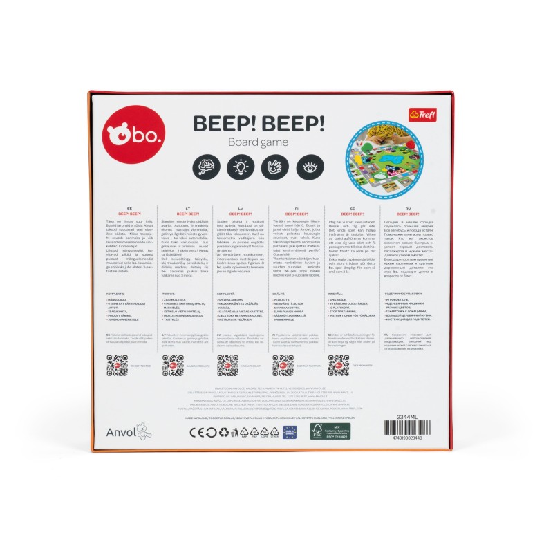 bo. Galda spēle "Beep! Beep!", 2344ML