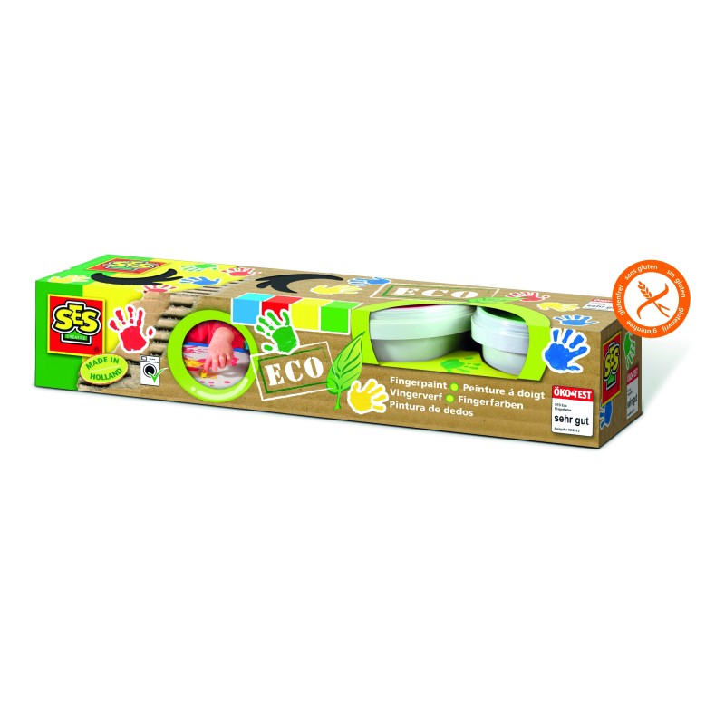 SES Eco Pirkstu krāsa 4 krāsās, 24926S