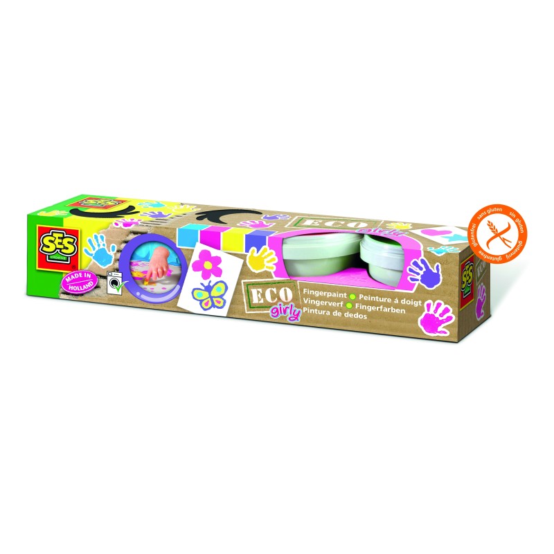 SES Eco Girly Pirkstu krāsa 4 krāsās, 24927S