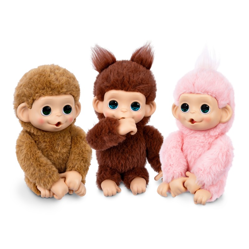 LITTLE LIVE PETS Interaktīvs plīša pērtiķēns Minis, 19 cm, 26729