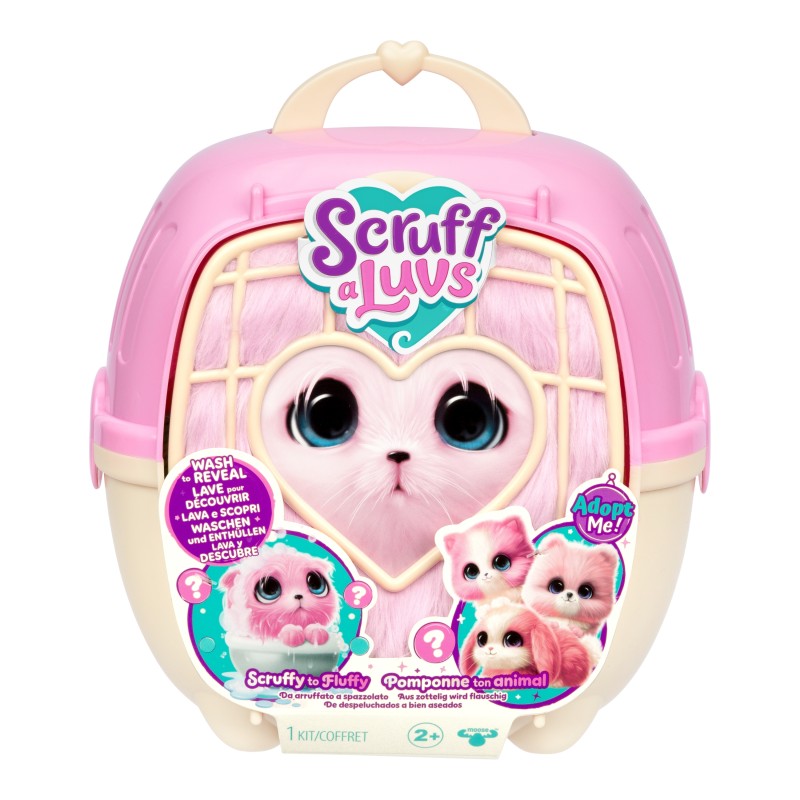 SCRUFF-A-LUVS plīša mājdzīvnieks, rozā, 19 cm, 30326