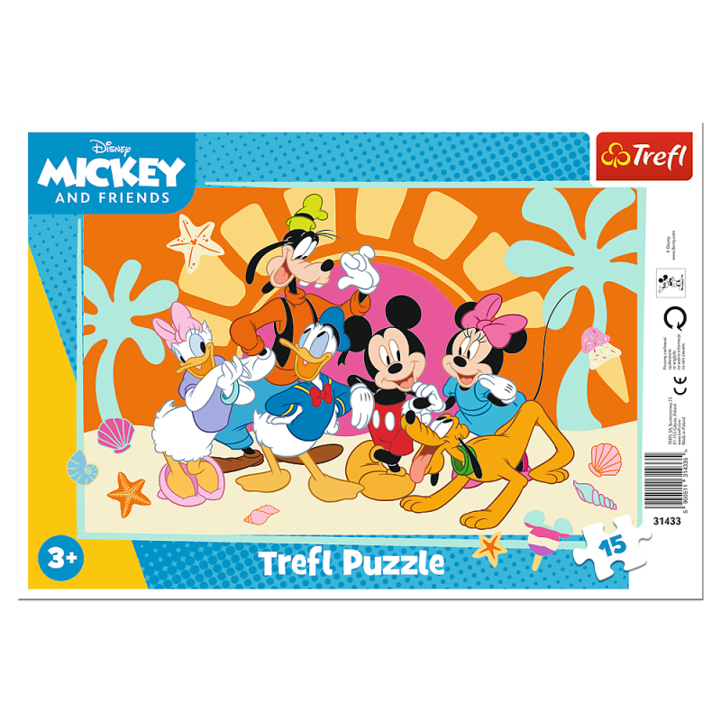 TREFL DISNEY Puzle 15 Mikijs, 15 gab., 31433T