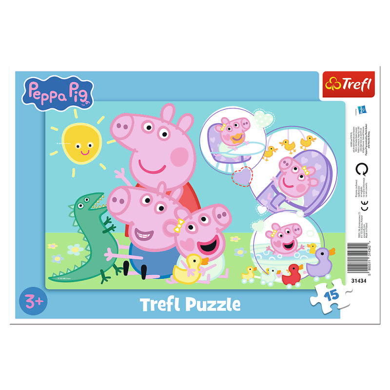 TREFL PEPPA PIG Puzle, 15 gab., 31434T