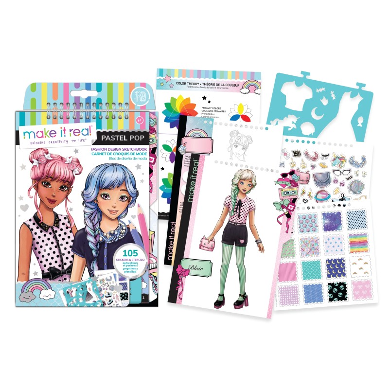 MAKE IT REAL Skiču burtnīca "Pastel Pop!", 3205