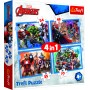TREFL AVENGERS Pužļu komplekts 4 in 1, 34386T