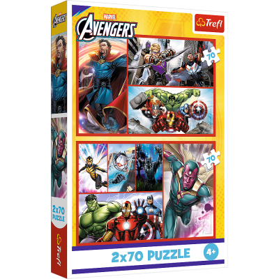 TREFL AVENGERS Pužļu komplekts, 2x70 gab., 34439T