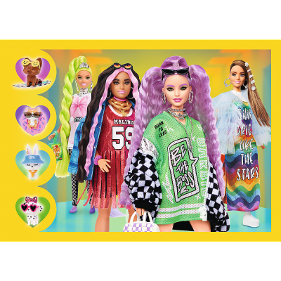 TREFL BARBIE Pužļu komplekts 4in1, 34626T