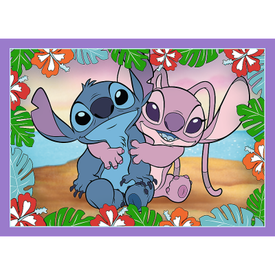 TREFL DISNEY STITCH Pužļu komplekts 4in1, 34633T