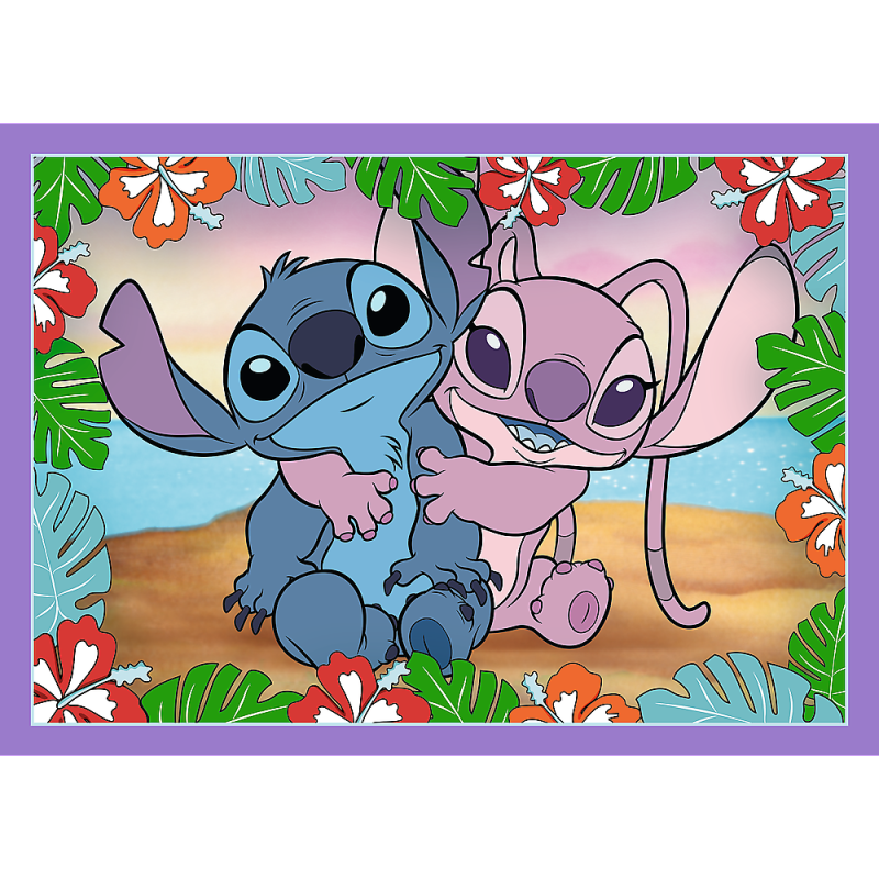 TREFL DISNEY STITCH Pužļu komplekts 4in1, 34633T
