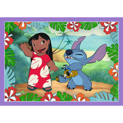 TREFL DISNEY STITCH Pužļu komplekts 4in1, 34633T