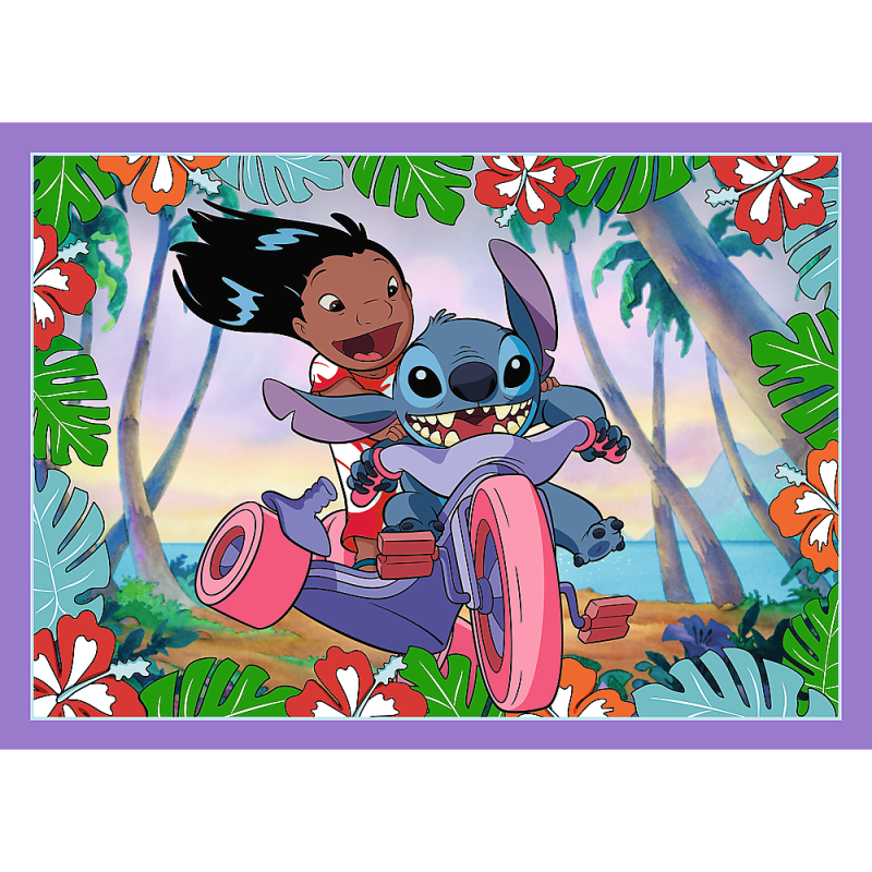 TREFL DISNEY STITCH Pužļu komplekts 4in1, 34633T