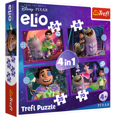 TREFL DISNEY ELIO Pužļu komplekts 4in1, 34665T