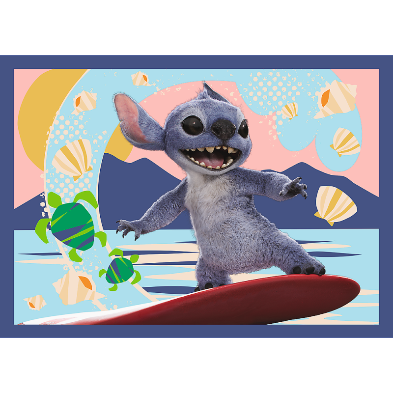 TREFL DISNEY STITCH Pužļu komplekts 4in1, 34666T