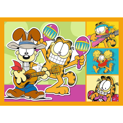 TREFL GARFIELD Pužļu komplekts 4 in 1, 34673T